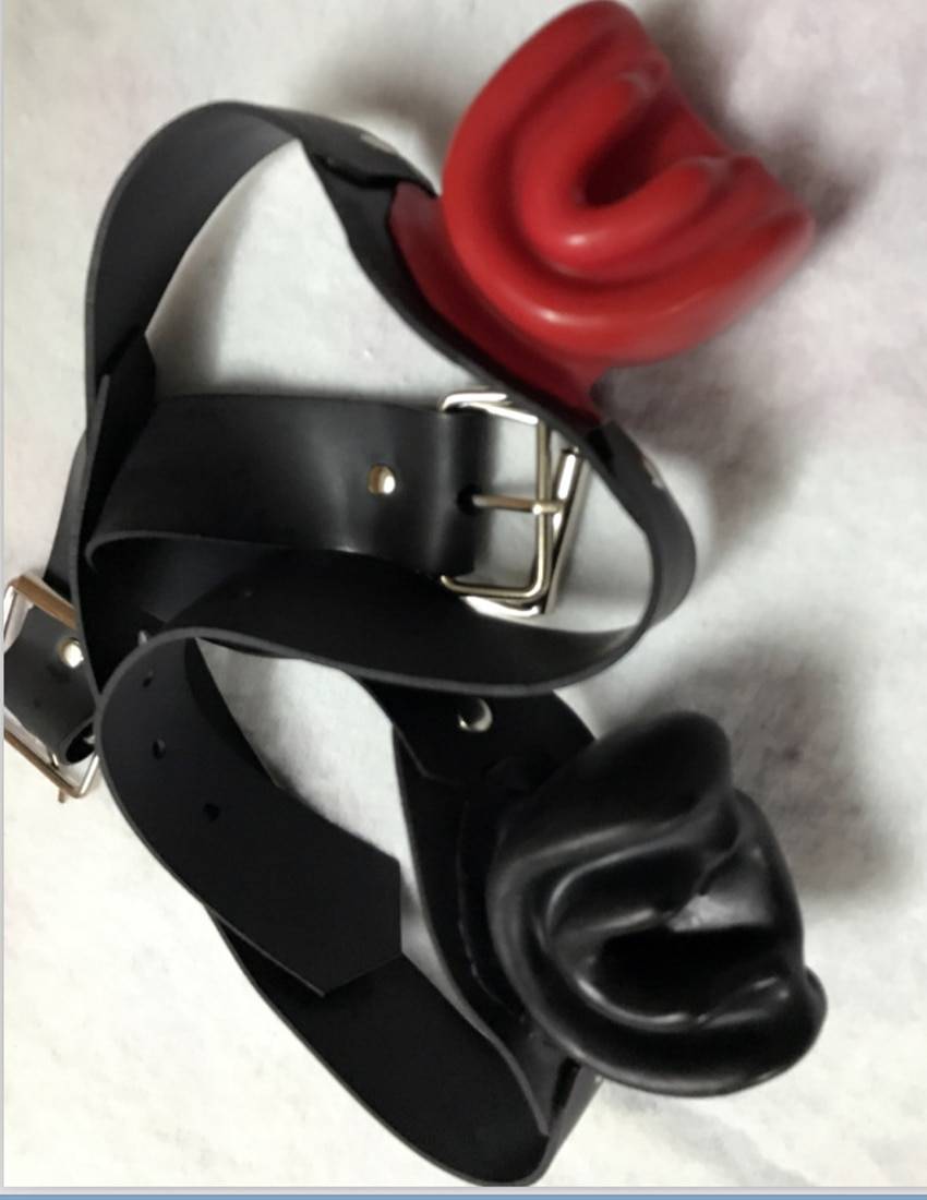 Mordaça bdsm e bondage para adultos, brinquedos sexuais para casais e boca, látex preto/vermelho, bola dilatadora e macio