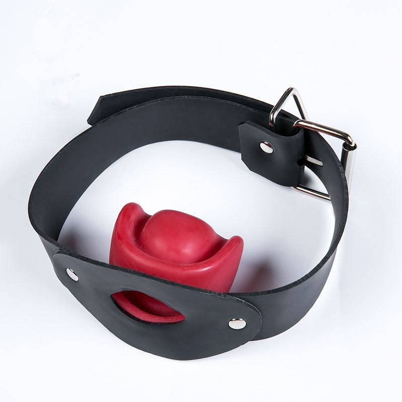 Mordaça bdsm e bondage para adultos, brinquedos sexuais para casais e boca, látex preto/vermelho, bola dilatadora e macio