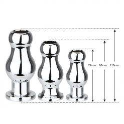 Olo, plugue anal oco de metal, dilatador anal, plug anal, estimulador de ponto g, plug anal, brinquedos sexuais para mulheres e homens Inserção