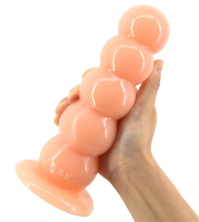 Sex Shop Super Huge Dildo ventosa Talão Forma Embalado Butt Plug Anal Bola Massagem Pênis Erótico Adulto Jogo Do Sexo brinquedos Para As Mulheres