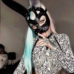 Sexo adulto produtos sm brinquedo sexo bdsm máscara sexy coelho restrição capa máscara halloween máscaras cosplay mordaça adulto jogos Vestuário