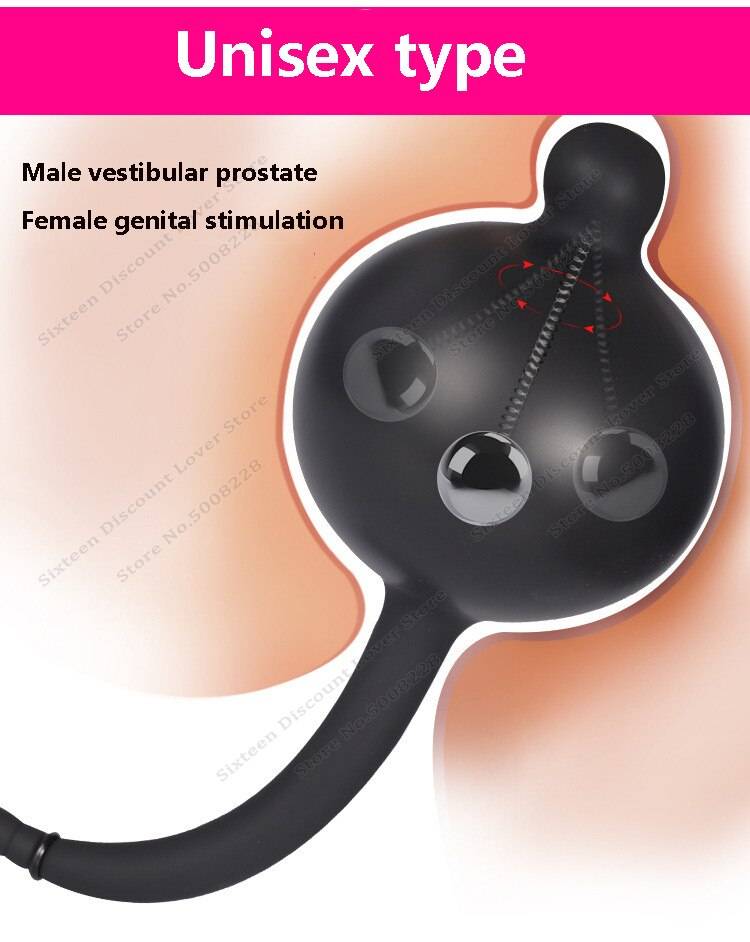 Silicone inflável anal plug enormes bolas buttplug vagina bunda expansão próstata massageador anal sexo brinquedos para homens mulher gay produto