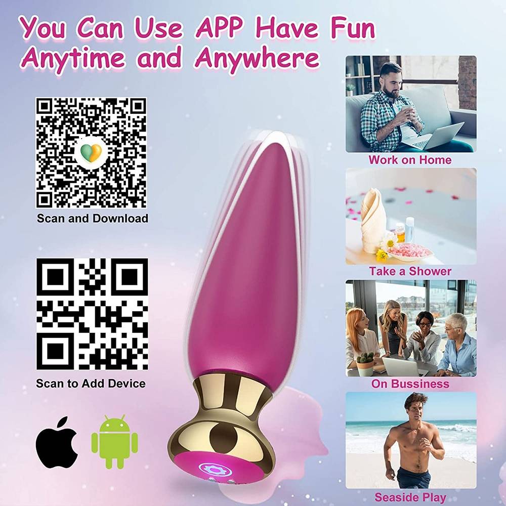 Vibrador anal sem fio bluetooth app remoto anal plug brinquedo do sexo para homens mulher g-ponto vibrador tampões de bunda massageador de próstata