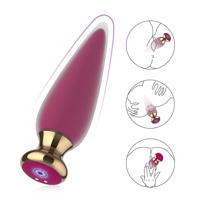 Vibrador anal sem fio bluetooth app remoto anal plug brinquedo do sexo para homens mulher g-ponto vibrador tampões de bunda massageador de próstata