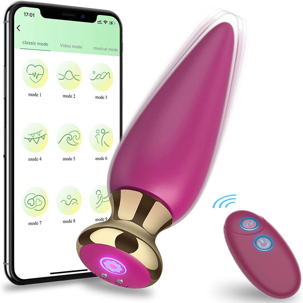 Vibrador anal sem fio bluetooth app remoto anal plug brinquedo do sexo para homens mulher g-ponto vibrador tampões de bunda massageador de próstata