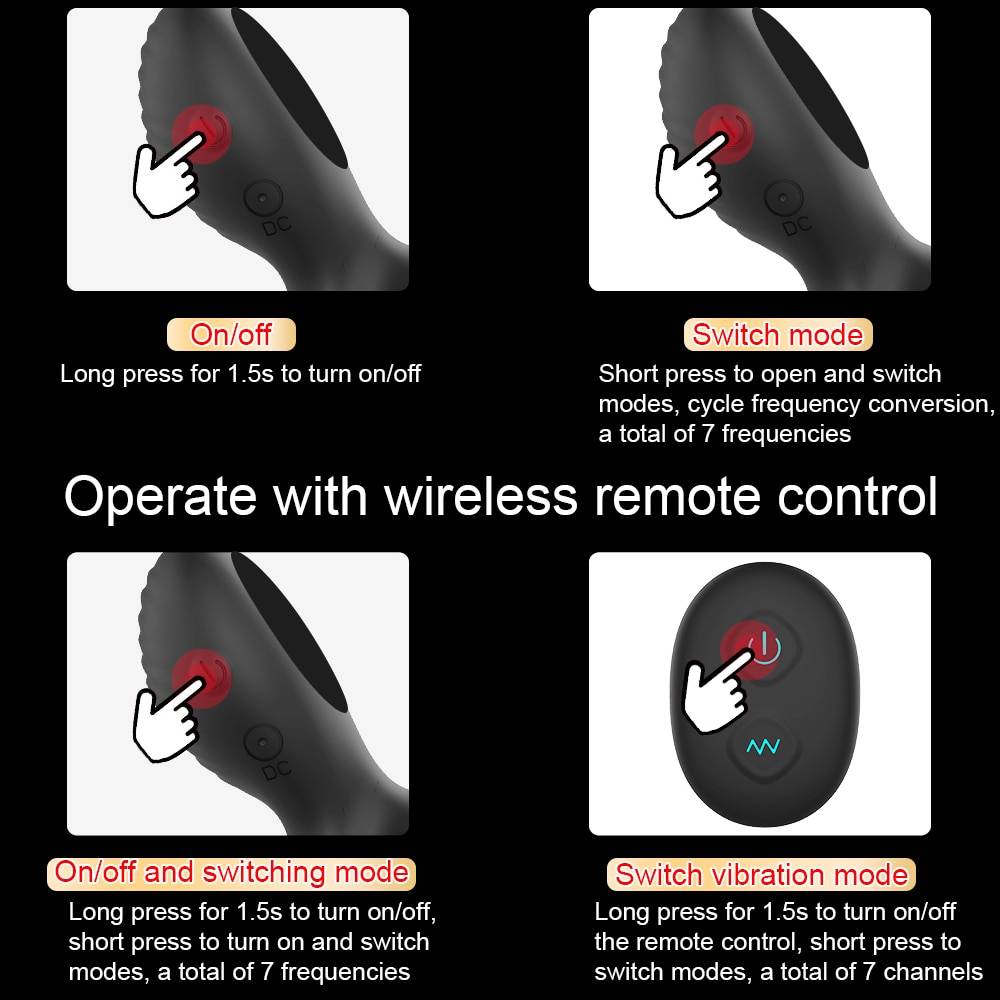 Vibrador duplo do anel do pênis com 7 anéis elásticos do galo da vibração brinquedos sexuais para o homem masculino e os casais jogam o massager da próstata