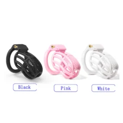 Gaiolas de castidade Cherry Keeper nas cores preta, rosa e branca