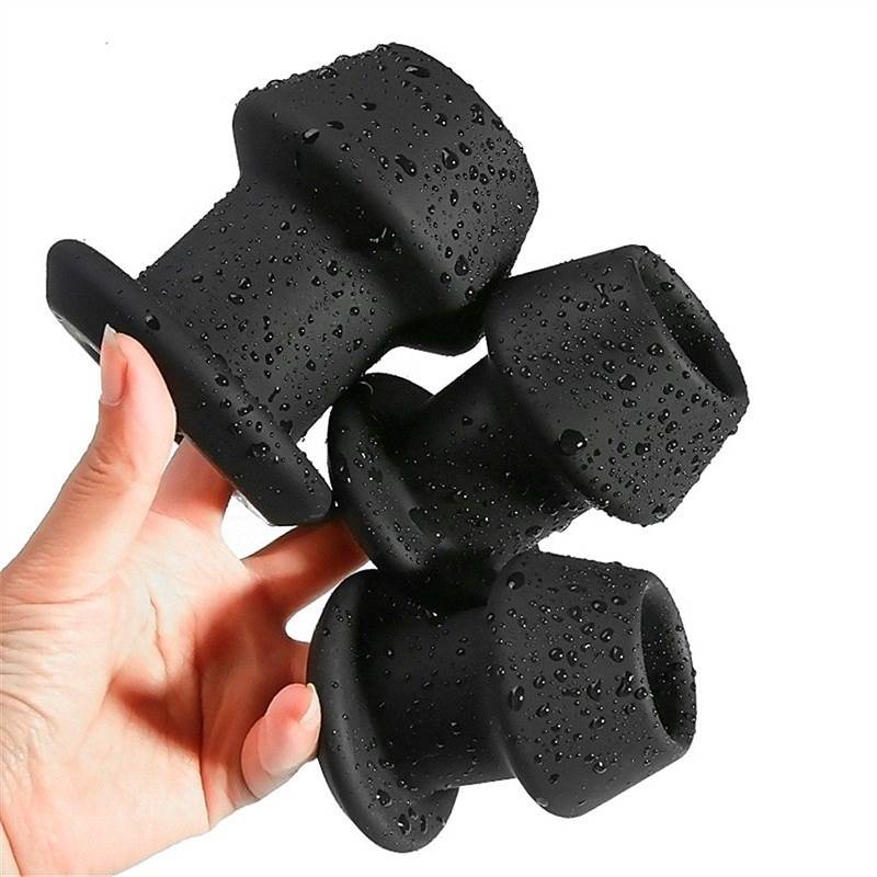 3 pçs portátil de viagem bidé silicone preto pessoal limpeza douche enema chuveiro s + m l