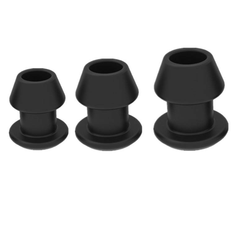 3 pçs portátil de viagem bidé silicone preto pessoal limpeza douche enema chuveiro s + m l