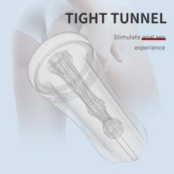 DRY WELL Masturbadores masculinos Brinquedos sexuais para homens Analista Realista Sucção a vácuo em túnel apertado Brinquedos Adultos Copa de Masturbação de Bolso Jogos Adultos