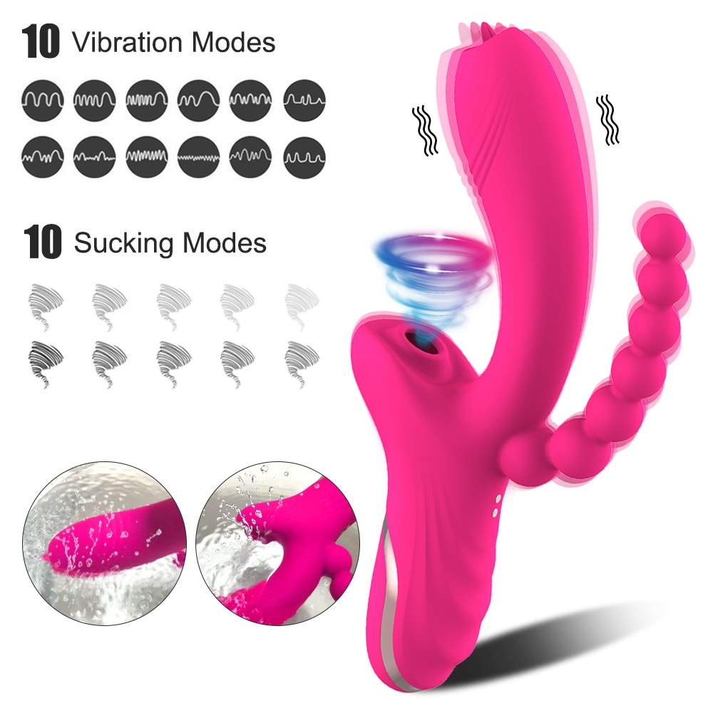 3 em 1 clitóris otário vibrador para mulher clitóris g ponto língua lambendo vácuo estimulador sexo brinquedos adultos bens para o sexo feminino