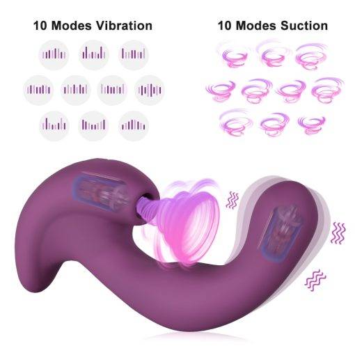 Vasana 2 em 1 chupar vibrador massageador vibradores para mulher clitóris vibrador poderoso para clitóris otário brinquedos sexuais Vibradores