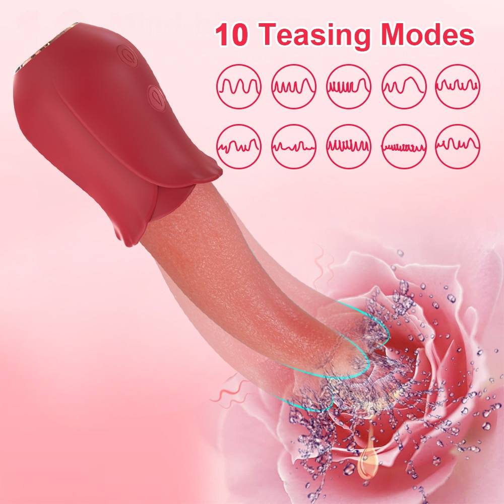 10 velocidades realistas lambendo língua rosa vibradores para mulheres mamilos estimulação do clitóris brinquedos sexuais para casais do sexo feminino adulto