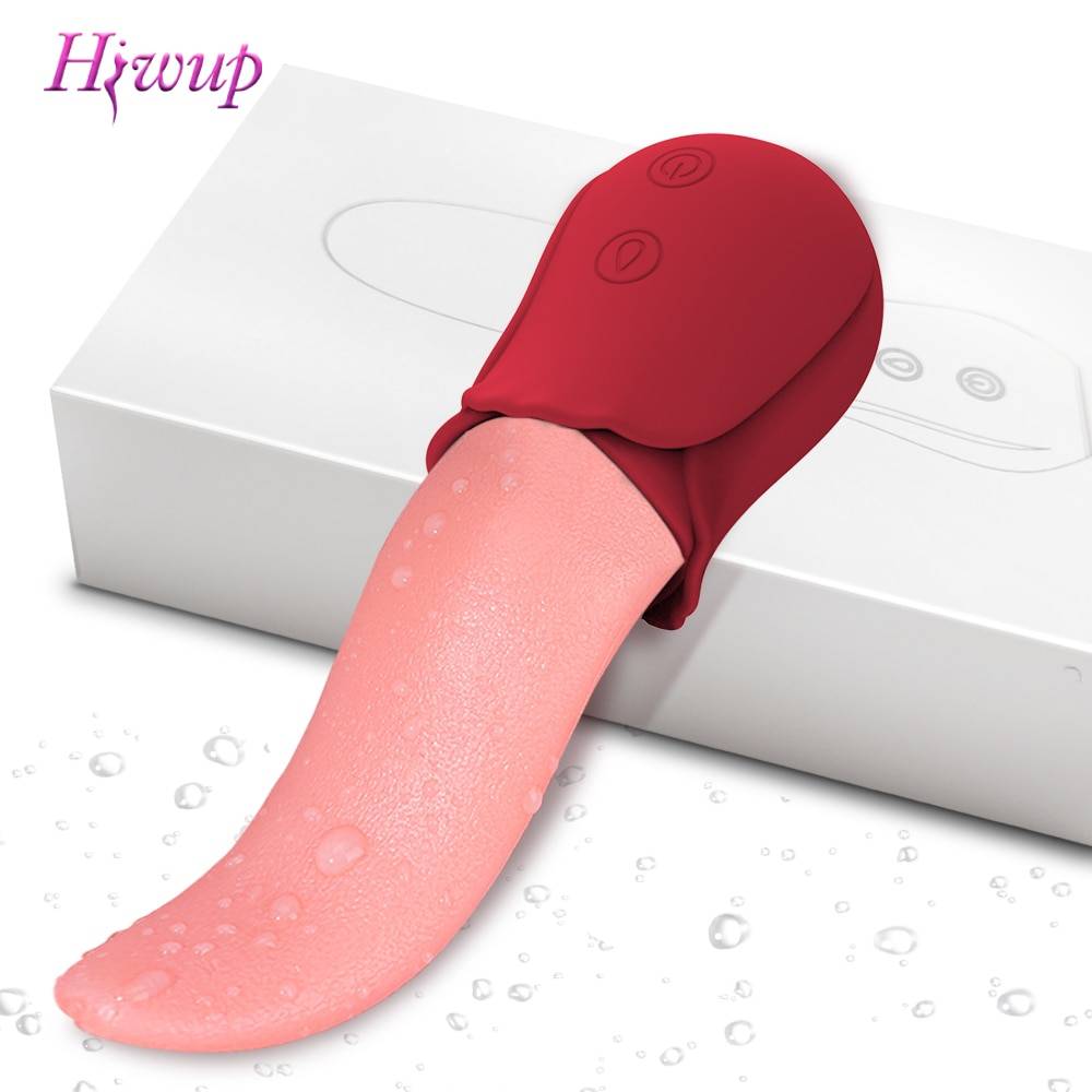 10 velocidades realistas lambendo língua rosa vibradores para mulheres mamilos estimulação do clitóris brinquedos sexuais para casais do sexo feminino adulto Vibradores