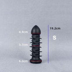 Plug Anal Com Espinhos Tamanho e Forma Variável Em Silicone - B style S