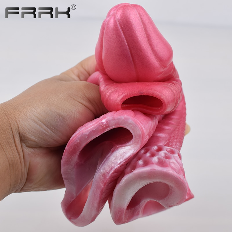 FRRK Capa Peniana Silicone Cavalo Cock Sleeve