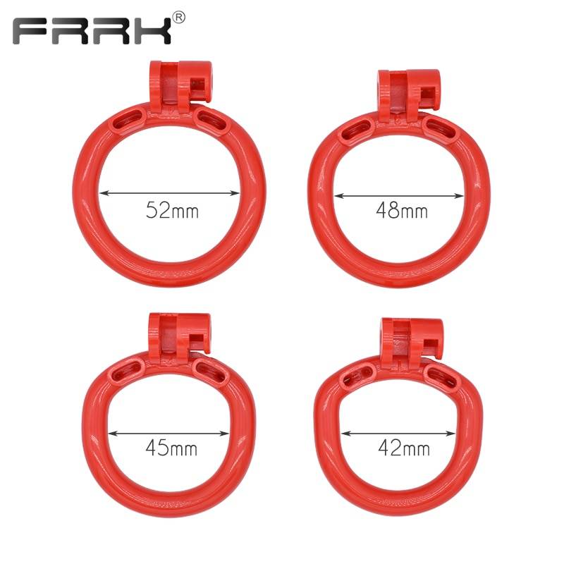 Frrk 35mm grande gaiola de castidade para o sexo masculino bondage cinto dispositivo de pouco peso brilhante liso plástico pênis anéis bdsm brinquedos Frrk 35mm grande gaiola de castidade para o sexo masculino bondage cinto dispositivo de pouco peso brilhante liso plástico pênis anéis bdsm brinquedos