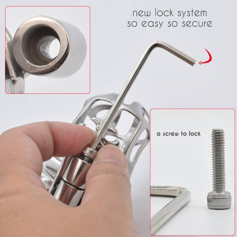 Frrk bdsm sexo brinquedos para adultos 18 homens metal masculino castidade galo gaiola com parafuso para bloquear pau pênis de aço anéis erótico loja sexual