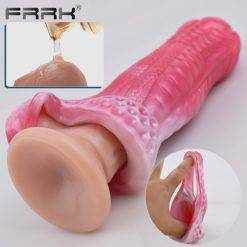 Frrk fantasia animal vibrador pênis manga cavalo galo bainha cão nó pau extensor dragão ampliação adulto brinquedos sexuais para homem Jogos Adultos