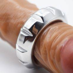 Frrk masculino atraso ejaculação pênis anéis de aço escroto testículo galo bloqueio dispositivo de castidade arnês adultos bdsm brinquedos sexuais para homem Cintos de Castidade