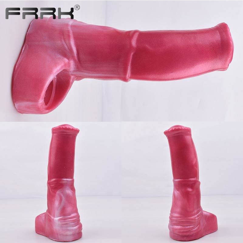 FRRK Capa Peniana Silicone Cavalo Cock Sleeve