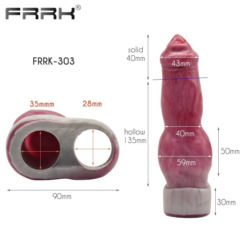 FRRK Capa Peniana Silicone Cavalo Cock Sleeve