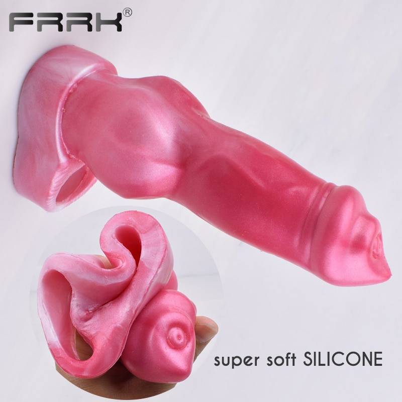 FRRK Capa Peniana Silicone Cavalo Cock Sleeve