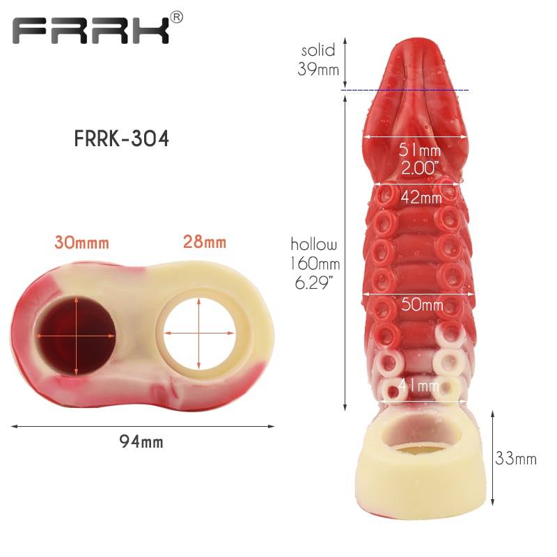 FRRK Capa Peniana Silicone Cavalo Cock Sleeve