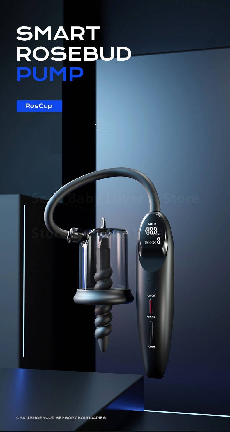 Novo inteligente rosebud bomba de vácuo sucção massagem estimulador da próstata anal bomba para o homem mulher butt plug masturbador adulto brinquedos sexuais 1