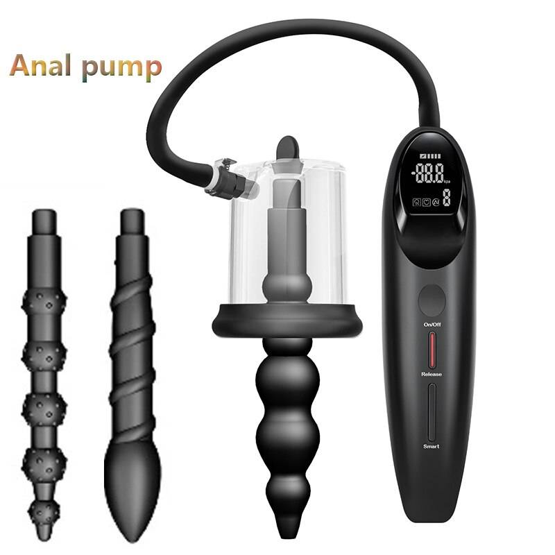 Novo inteligente rosebud bomba de vácuo sucção massagem estimulador da próstata anal bomba para o homem mulher butt plug masturbador adulto brinquedos sexuais 1 Jogos Adultos