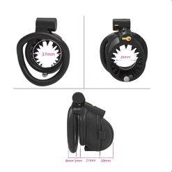 Penis bloqueio gaiola de castidade conjunto pequeno masculino pênis galo gaiola removível slide cap bloqueio bondage cinto galo anel escravo contido homem Cintos de Castidade