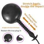 Plug Anal Expansível de Silicone Dilatador Anal Inserção Plug anal Estimulador de Próstata Inflável
