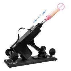 Sexo máquina fêmea masturbação automática bombeamento vibrador telescópico vibrador vaginal massagem clitoral estimulação casal brinquedos Inserção