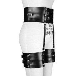 Uyee lingerie sexy para mulher couro do plutônio bdsm arnês thight garter cinto cinta corpo punk estilo gótico erótico gaiola de bondage suspender Vestuário