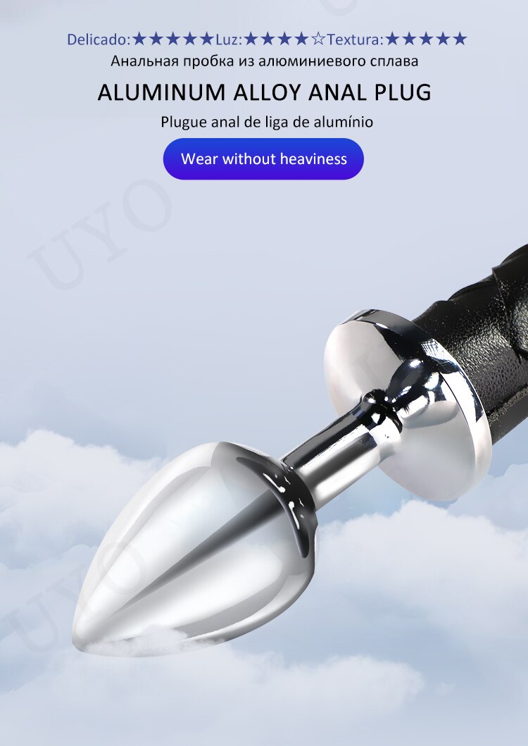 Metal anal plug bdsm escravo jogo fetiche brinquedo anal cosplay chicote pele pato anal plug cauda casal flertando brinquedos sexuais para mulheres uyo