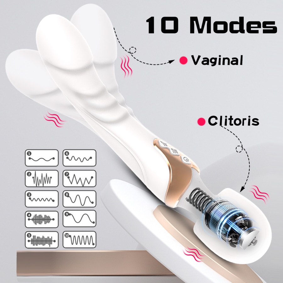 Vibrador poderoso av vibrador vibradores varinha mágica para mulher 10 modos clitóris estimulador g local vagina massageador brinquedos sexuais adultos para mulher