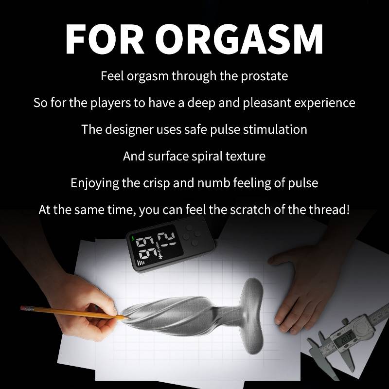 Plug Anal Choque Elétrico 99 Níveis Low High Plug Anal Choque Elétrico 99 Níveis Low High