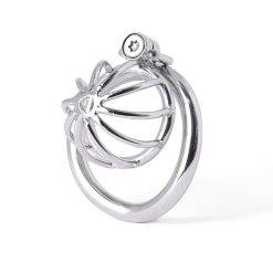 Bdsm 100% 304 aço inoxidável super curto pequeno dispositivo de castidade galo gaiola anel bloqueio atraso ejaculação galo anel sexo brinquedo para homem Cintos de Castidade