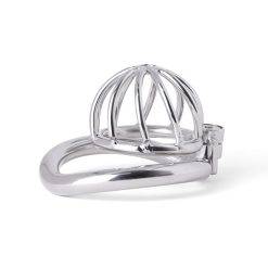 Bdsm 100% 304 aço inoxidável super curto pequeno dispositivo de castidade galo gaiola anel bloqueio atraso ejaculação galo anel sexo brinquedo para homem Cintos de Castidade