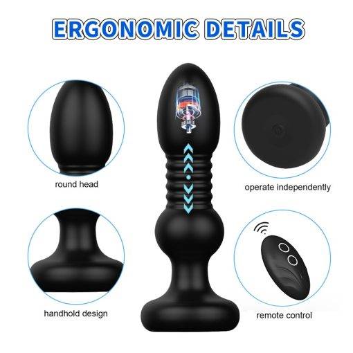 Vibradores anais telescópicos brinquedos sexuais para homens sem fio massageador de próstata macho plug dildo brinquedos estimulador de próstata masturbador BDSM Bondage
