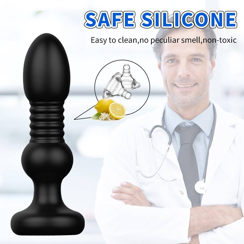Vibradores anais telescópicos brinquedos sexuais para homens sem fio massageador de próstata macho plug dildo brinquedos estimulador de próstata masturbador