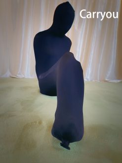 Super óleo brilhante apertado corpo inteiro meias saco de dormir múmia bondage pullover oleosa de uma peça só collants all-inclusive Vestuário