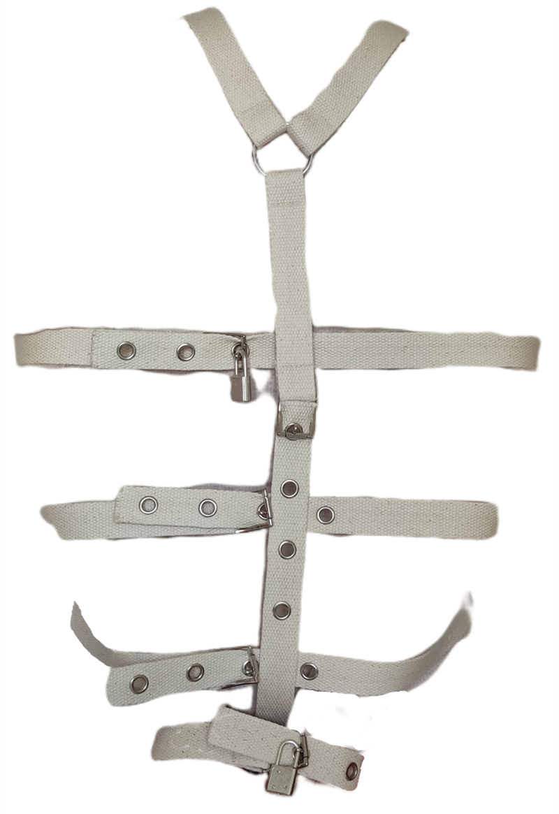 Bdsm arnês braço de algodão bondage peito de retenção de peito masculino para mulher sexy lockable algemas feminino