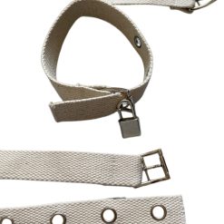 Bdsm arnês braço de algodão bondage peito de retenção de peito masculino para mulher sexy lockable algemas feminino BDSM Bondage