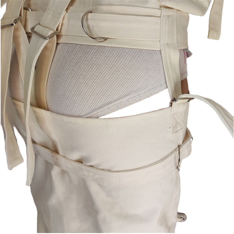 Auto bondage resistente canvas pernas binder restrições straitjacket calças bdsm Auto bondage resistente canvas pernas binder restrições straitjacket calças bdsm