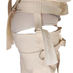 Auto bondage resistente canvas pernas binder restrições straitjacket calças bdsm BDSM Bondage