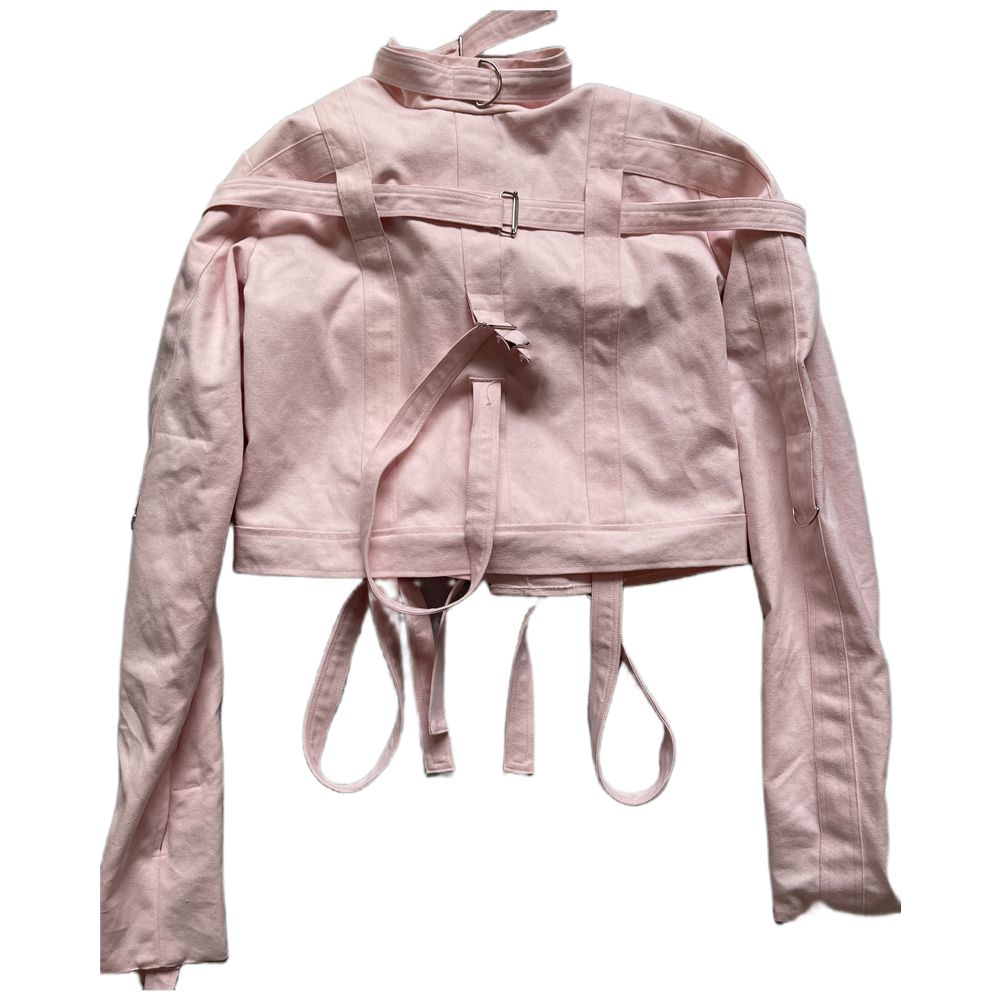 Abdl canvas straitjacket bondage engrenagem corpo restrições terno jaqueta reta dispositivo homem mulher