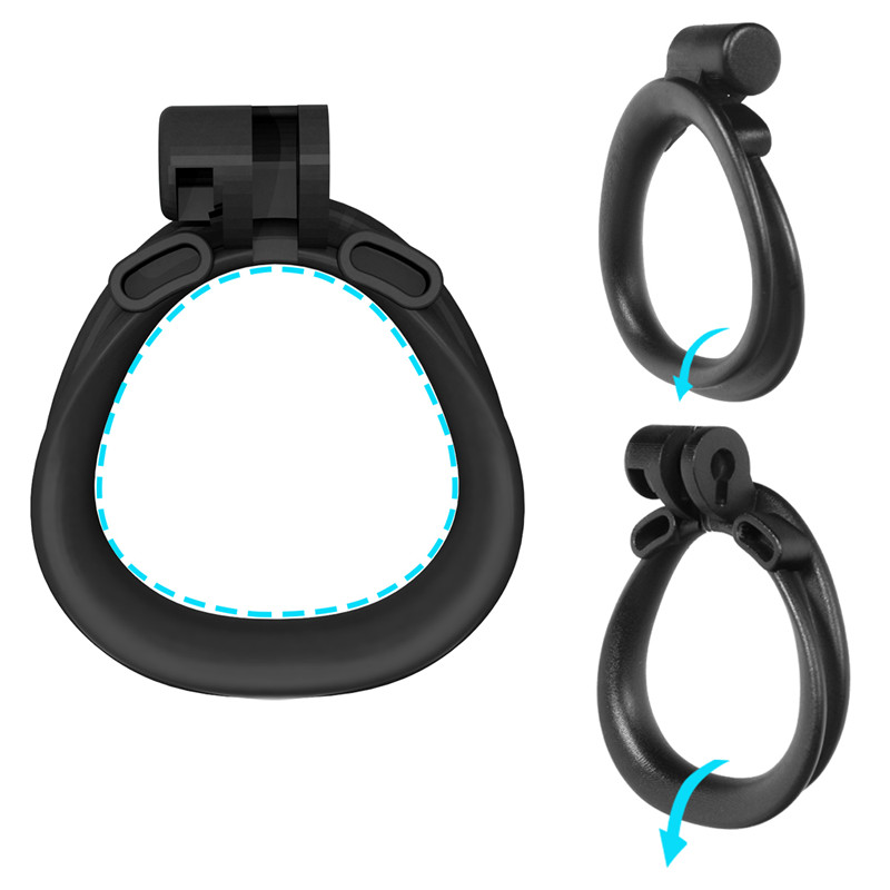 2022 cobra 4.0 dispositivo de castidade masculina com 4 anéis do pênis do punho do dobro-arco, gaiola do galo, fechamento da castidade, gaiola do pênis, brinquedos sexuais para o homem gay