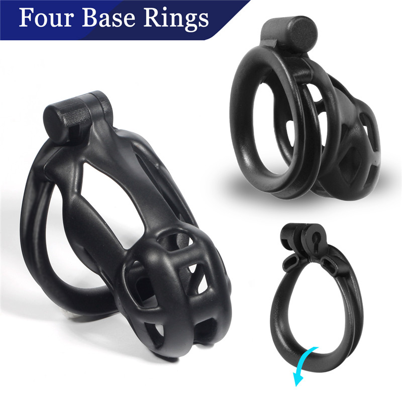 2022 cobra 4.0 dispositivo de castidade masculina com 4 anéis do pênis do punho do dobro-arco, gaiola do galo, fechamento da castidade, gaiola do pênis, brinquedos sexuais para o homem gay