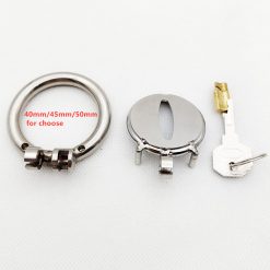 Dispositivo masculino de aço inoxidável pequeno super da castidade, gaiola uretral aumentada do galo do furo, anéis do galo, brinquedos sexuais do fetiche de bdsm para o homem gay Cintos de Castidade